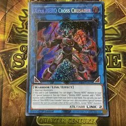 Yugioh! Xtra HERO Cross Crusader - RA04-EN076 - Secret Rare - 1st Edition M/NM - Image 1