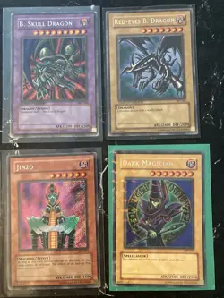 YuGiOh BPT Lot - Red Eyes Black Dragon, Dark Magician, Jinzo, Black Skull Dragon - Image 1