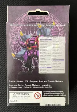 Konami Yu-Gi-Oh! Structure Deck Zombie Madness 1st Edition Vampire Genesis - Image 2