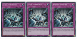 3x Evenly Matched - (SDBT-EN038 - 1st Ed - Super Rare) - NM - Yugioh - Image 1
