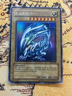 Yugioh Blue-Eyes White Dragon SDK-001 Ultra Rare Unlim DMG Starter Deck Kaiba - Image 5