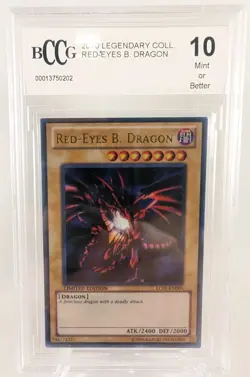 Red-Eyes B. Dragon Yugioh 2010 Legendary Collection BccG MoB 10 & Collectors Pin - Image 2