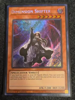 Yugioh Dimension Shifter RA01-EN014 1st Edition Secret Rare Holo - NM - Image 1
