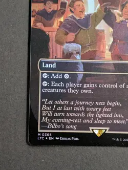 MTG - 1x Green Dragon Inn - NM - Foil Extended Art Box Topper - Pack Fresh LOTR - Image 3