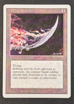 MTG - 1x Dancing Scimitar - Revised (3rd) Edition - NM/LP - Vintage - Magic SGC - Image 1