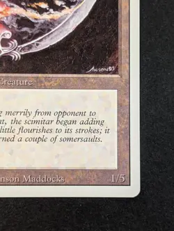 MTG - 1x Dancing Scimitar - Revised (3rd) Edition - NM/LP - Vintage - Magic SGC - Image 4