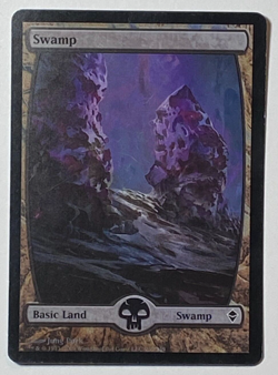 MTG - 1x Swamp (239) FOIL Full Art - Zendikar - LP/NM - Magic The Gathering 2009 - Image 1