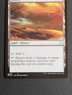 MTG - 1x Desert - The List - NM/LP - Magic The Gathering - #233 - 2021 - Land - Image 4