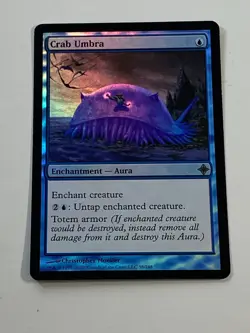 MTG - 1x Crab Umbra - Rise of the Eldrazi - LP/NM - FOIL - Magic The Gathering - Image 2