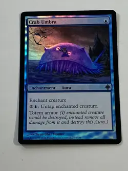 MTG - 1x Crab Umbra - Rise of the Eldrazi - LP/NM - FOIL - Magic The Gathering - Image 3