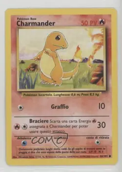 Charmander French Pokemon Base Set #46 1999 - Image 1