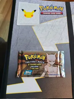 ☄🔥Pokemon The First Movie Topps Booster Pack 1998 ⚡Factory Sealed ⚡ - Image 3