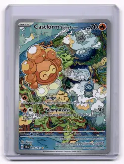 Castform Sunny Form 195/191 - Surging Sparks Illustration Rare Pokemon TCG NM - Image 1