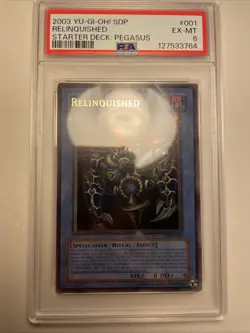 Yu-Gi-Oh! - Relinquished 2003 SDP-001 PSA Graded 6 EX-MT - Image 1