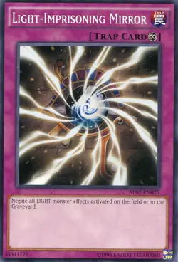 Yugioh! LP Light-Imprisoning Mirror - AP07-EN025 - Common - Unlimited Edition Li - Image 1