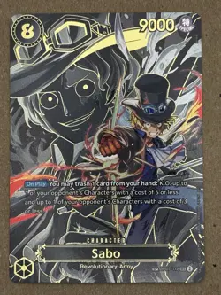 Sabo SP OP07-118 SEC English One Piece Card Amazing Condition & Centering - Image 1