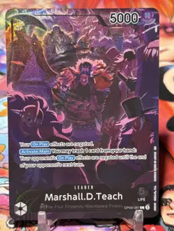 MARSHALL D TEACH - One Piece OP09-081 - PROMO Leader L - 2nd Anniversary - Image 1