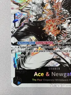 One Piece - Ace & Newgate ST22-001 NM - Alt Art Leader - Image 5