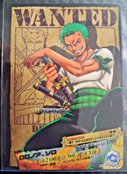 ZORO 2011 AR Carddass WANTED POSTER ONE PIECE VERY RARE BANDAI SET VINTAGE - Image 1