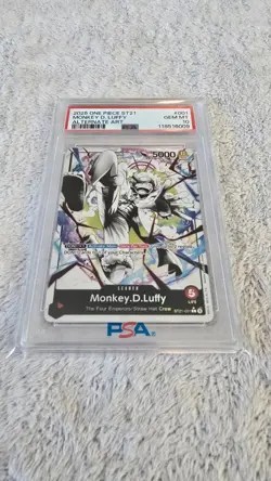 One Piece ST21-001 Monkey D Luffy Gear 5 Starter Deck 21 Alt Art Parallel PSA 10 - Image 3