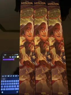 Disney Exclusive Lorcana Wilds Unknown Toy Story Foil Playmat Mat ( 3 Available - Image 1