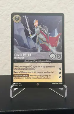 Cinderella Stouthearted 177/204 Rise of the Floodborn Cold FOIL Disney Lorcana - Image 1