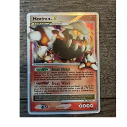 Pokemon Heatran LV.X DP31 Diamond & Pearl Promo Holo 120 HP Level Up Card - Image 1