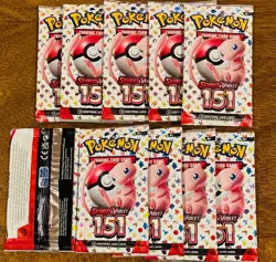 Lot of (10) Pokemon TCG Scarlet & Violet 151 Booster Packs - NEW/SEALED - Image 2