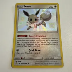 Eevee SV41/SV94 Hidden Fates: Shiny Vault Holo Pokemon Card - Image 1