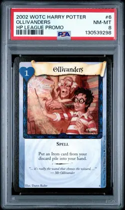 (6 Cards) Harry Potter TCG Promos (Ollivanders, Diffindo, Moonseed) -PSA 8 - Image 2