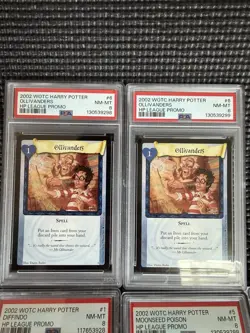 (6 Cards) Harry Potter TCG Promos (Ollivanders, Diffindo, Moonseed) -PSA 8 - Image 5