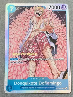 Donquixote Doflamingo ST03-009 SR Super Pre-Release Foil Card English - Image 1