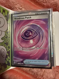 Pokemon Trainer Item Lot - Wondrous Patch, Jacinthe, Naveen, 7 English Cards - Image 1