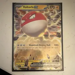 Pokemon Voltorb EX ASC 058/217 Regular Basic Lightning 170HP 100+ Card - Image 1