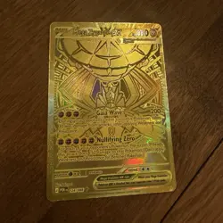 Pokemon Mega Zygarde EX Gold Secret Rare Full Art Holo Dragon Card 124/088 - Image 1