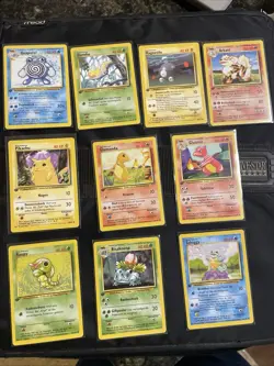 Pokemon Base Set German 10 Card Lot Wizards Pikachu Arkani Magnetilo - Image 1