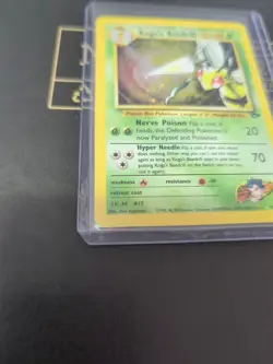 Koga's Beedrill Pokemon Card Holo WOTC 9/132 Gym Challenge Set Rare Vintage LP - Image 4