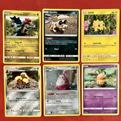 Pokemon Yuka Morii Artist Card Lot 6 Cards Happiny Holo Druddigon Joltik - Image 1