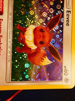 LP Pokemon (Sequin Holo) EEVEE Card SUN MOON Set 101/149 General Mills Promo#2 - Image 4