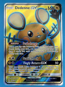 Dedenne GX 195/214 Unbroken Bonds Full Art Pokemon Card - Image 1