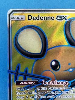Dedenne GX 195/214 Unbroken Bonds Full Art Pokemon Card - Image 2