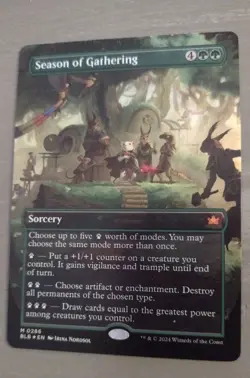 Season of Gathering (Borderless Foil) - Bloomburrown (BRB) - EN M 0286 - Image 1