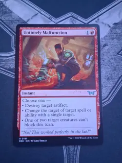 Mtg Untimely Malfunction Duskmourn: House of Horror Magic The Gathering - Image 1