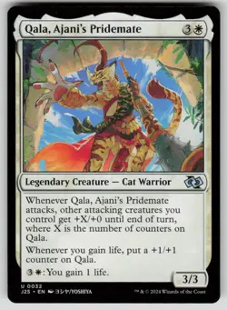Qala, Ajani's Pridemate (Anime) Normal U Foundations Jumpstart 32 NM - Image 1