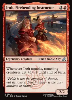 Iroh, Firebending Instructor Foil Avatar: The Last Airbender Eternal 240 NM MTG - Image 1