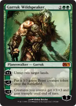 1x Garruk Wildspeaker Moderate Play, English Magic 2011 MTG Magic - Image 1