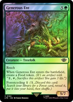 Generous Ent - Universes Beyond: The Lord of the Rings Magic The Gathering - MTG - Image 1