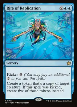 4 x Rite of Replication - Foil - Foundations - NM-Mint - MTG - Image 1