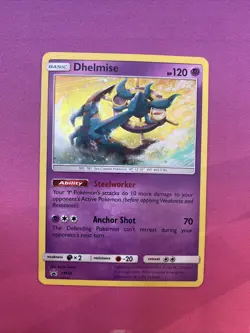 Pokemon Card Dhelmise SM53 Black Star Promo Cosmo Holo Near Mint - Image 1