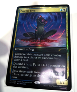 FOIL! MTG Psychic Frog Store Championship Promo! Magic The Gathering - Image 1
